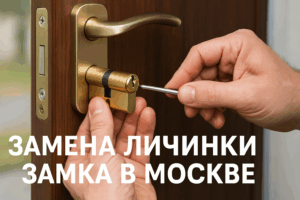 Замена личинки замка в Москве